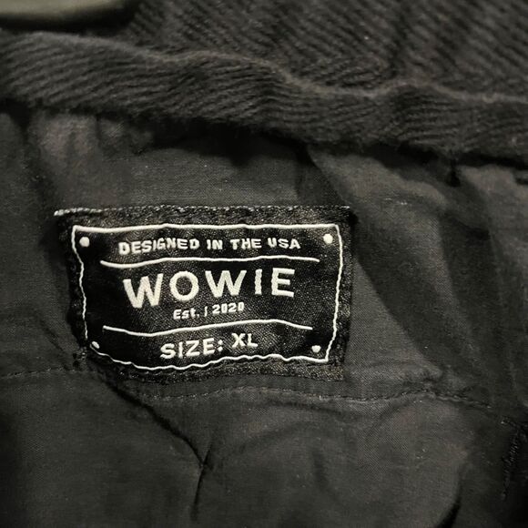 Wowie Rambler Jogger Pants Men's XL Black Elastic Drawstring Aztec Crow - Picture 8 of 9